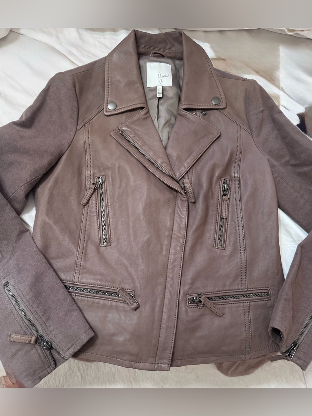 JOIE Seabrooke Leather Jacket Medium